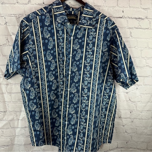 Daniel Cremieux Other - NWT cremieux premium denim boho western tropical Men's Shirt cotton blend